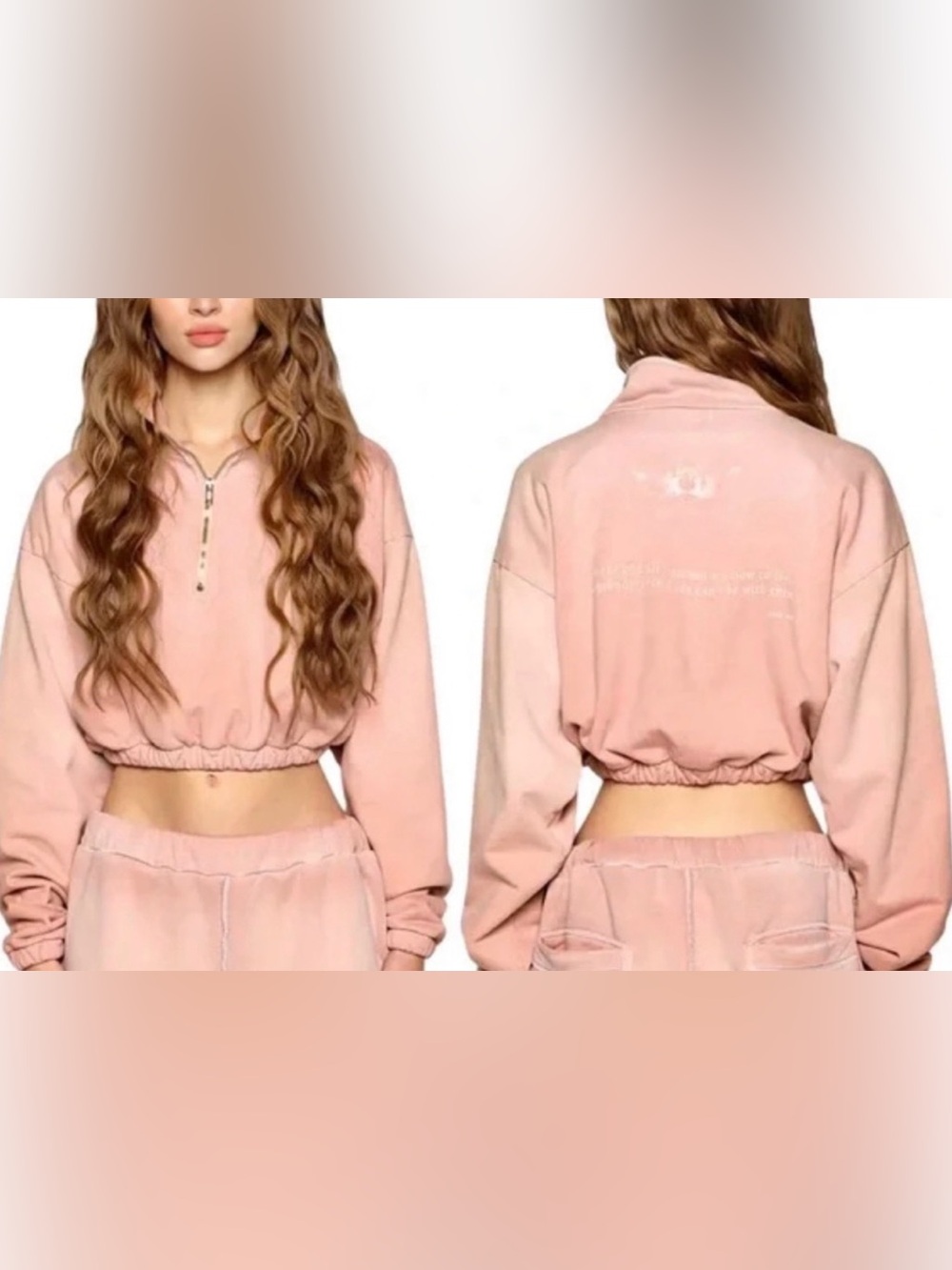 Revolve Ariel × Boys Lie 💗 Caught Blushing Quarter Zip Pullover